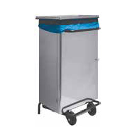 90 LT. DUSTBIN INOX SQUARE